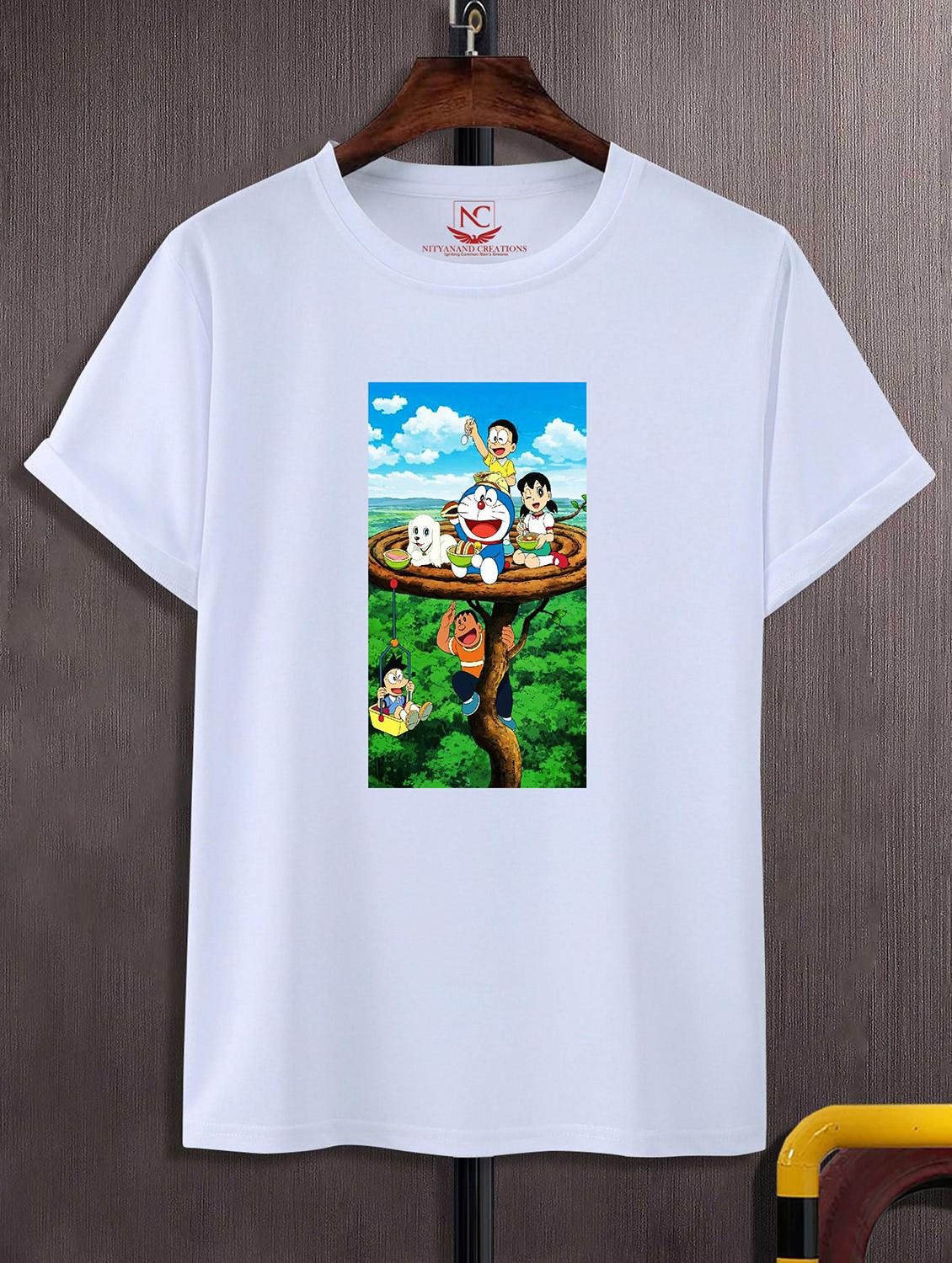 unisex white graphic printed t-shirt - 20843540 -  Zoom Image - 0