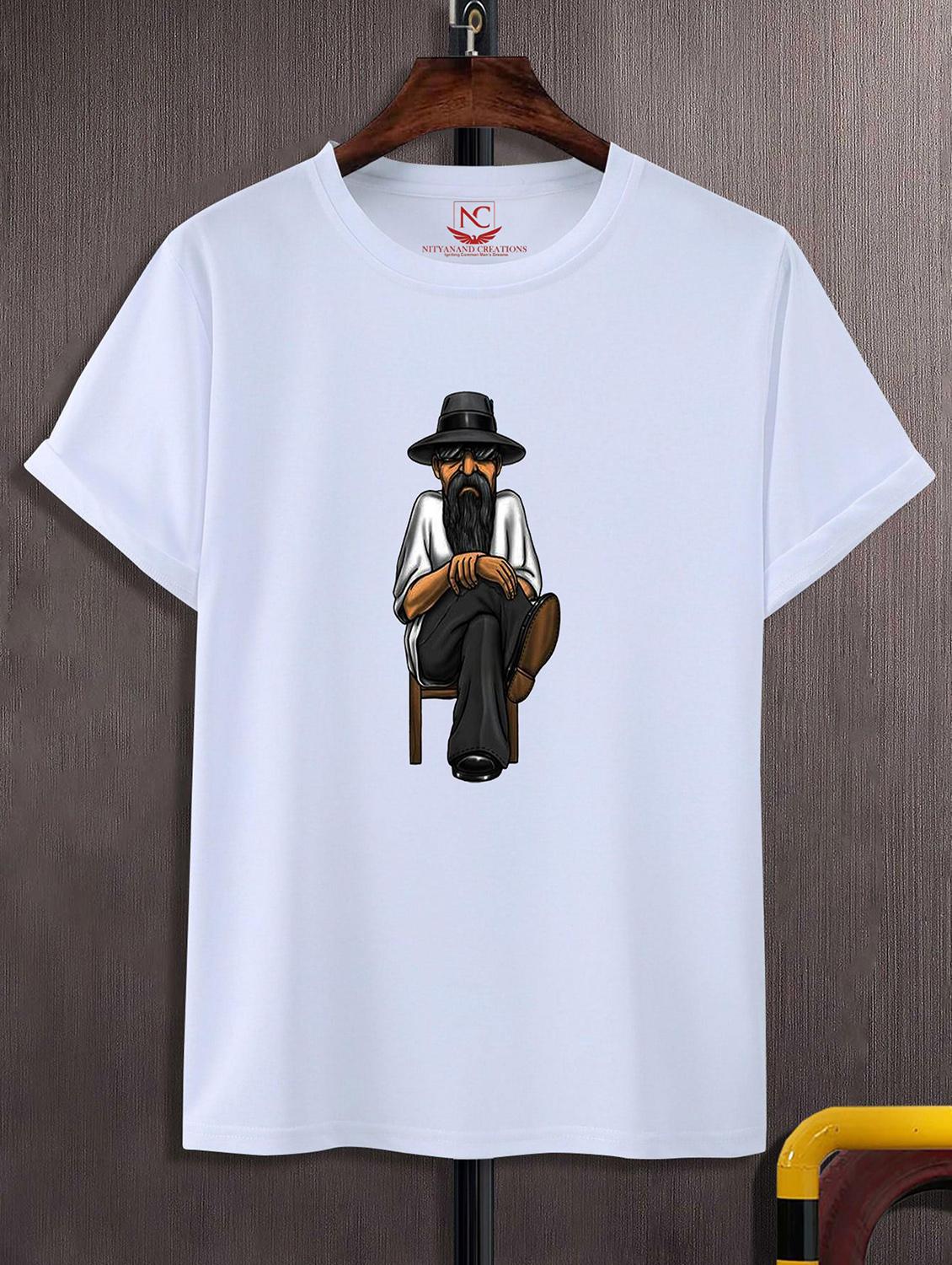 unisex white graphic printed t-shirt - 20843563 - Zoom Image - 0
