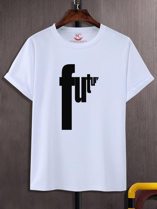unisex typographic printed t-shirt - 20843565 - Standard Image - 0
