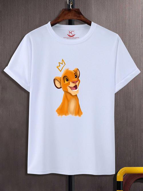 unisex white graphic printed t-shirt - 20843609 -  Standard Image - 0