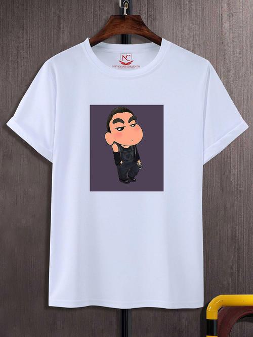 unisex white graphic printed t-shirt - 20843628 -  Standard Image - 0