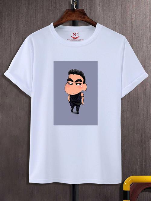 unisex white graphic printed t-shirt - 20843629 - Standard Image - 0