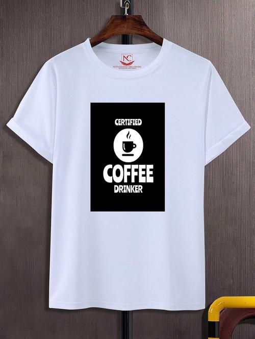 unisex white graphic printed t-shirt - 20843649 -  Standard Image - 0