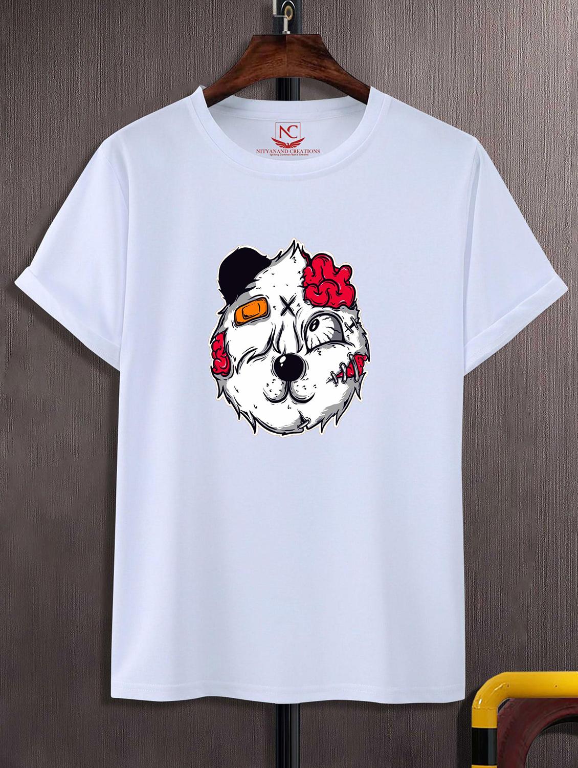 unisex white graphic printed t-shirt - 20843670 - Zoom Image - 0