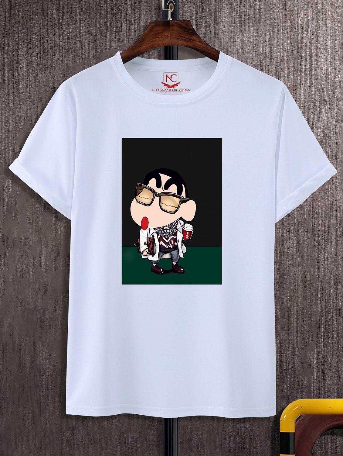unisex white graphic printed t-shirt - 20843683 - Zoom Image - 0