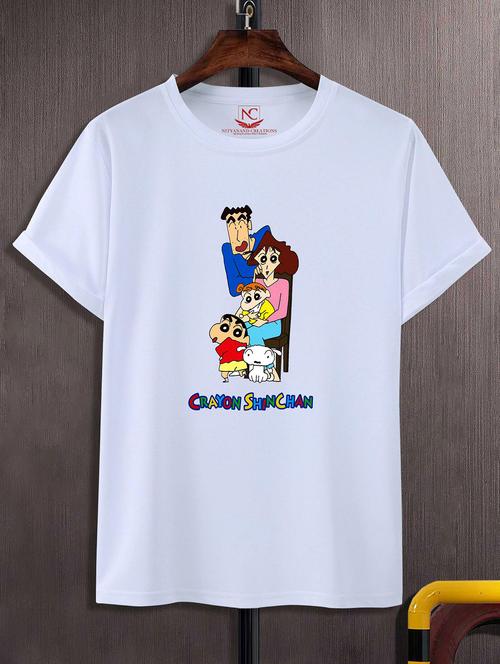 unisex white graphic printed t-shirt - 20843684 - Standard Image - 0