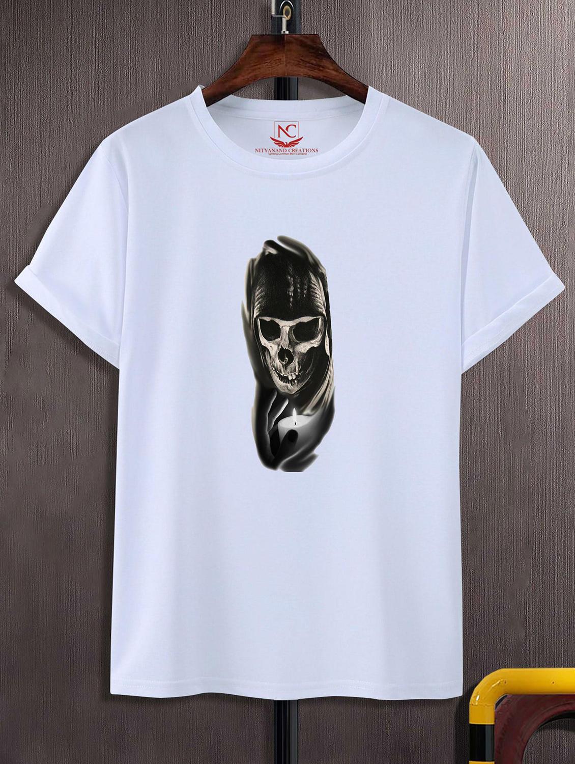 unisex white graphic printed t-shirt - 20843695 - Zoom Image - 0