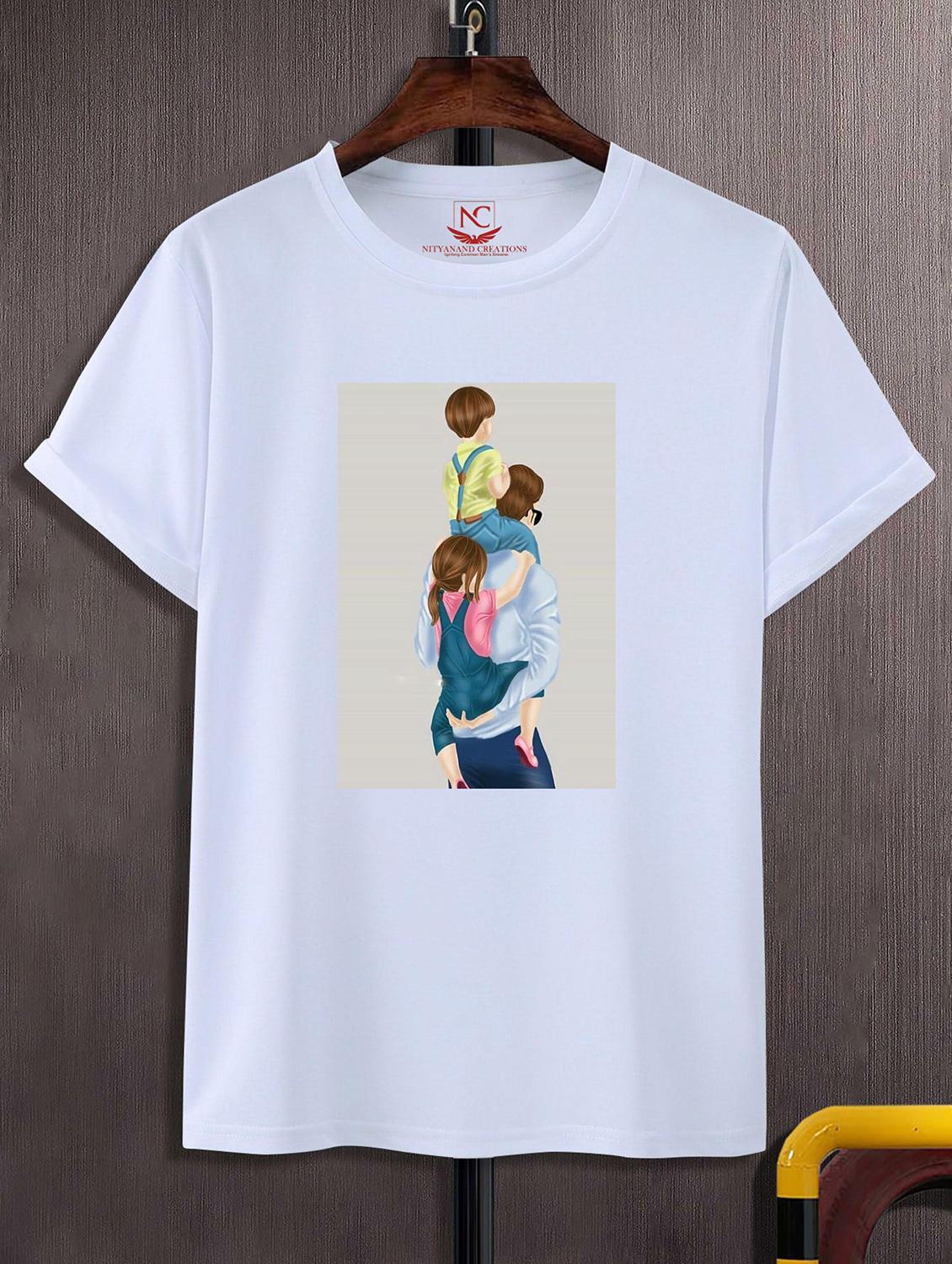 unisex white graphic printed t-shirt - 20843719 -  Zoom Image - 0