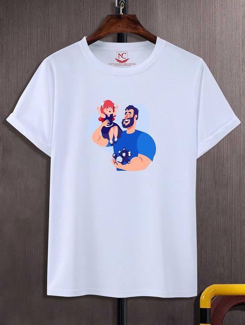 unisex white graphic printed t-shirt - 20843731 -  Standard Image - 0