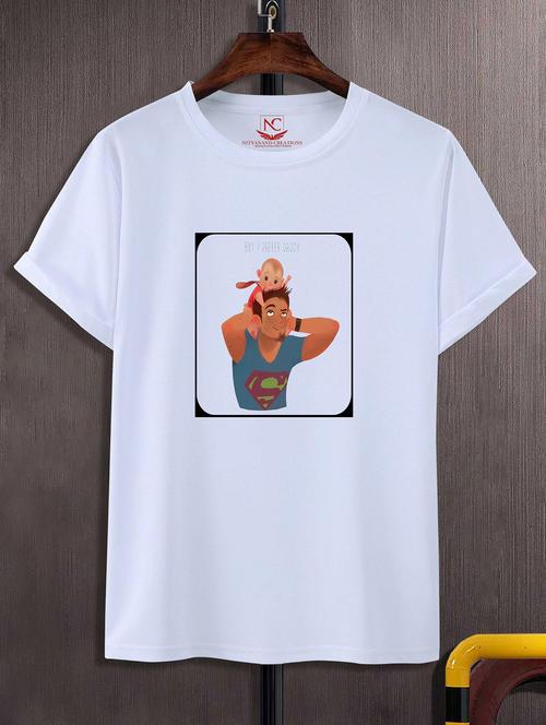 unisex white graphic printed t-shirt - 20843734 - Standard Image - 0