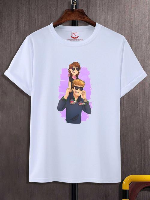 unisex white graphic printed t-shirt - 20843739 -  Standard Image - 0