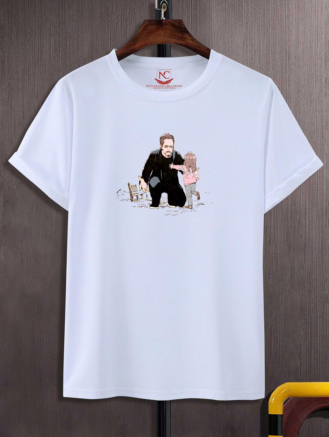 unisex white graphic printed t-shirt - 20843742 - Zoom Image - 0
