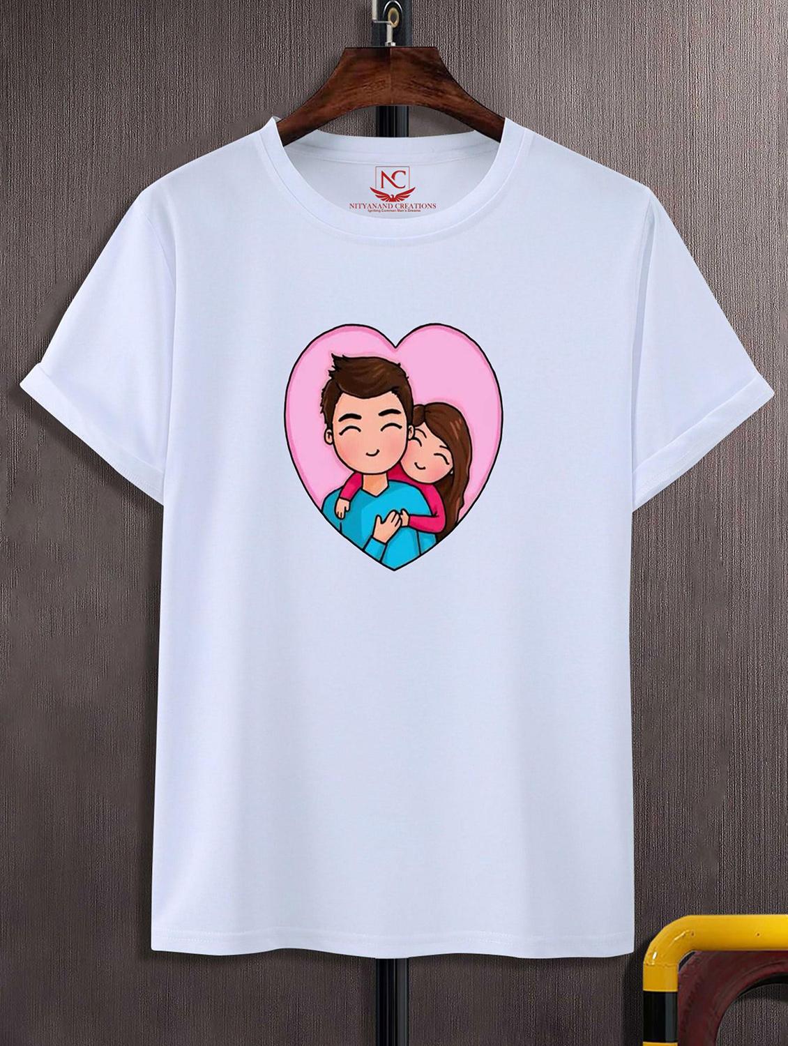 unisex white graphic printed t-shirt - 20843757 - Zoom Image - 0