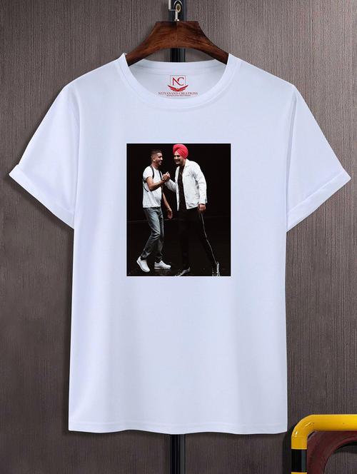 unisex white graphic printed t-shirt - 20843818 -  Standard Image - 0