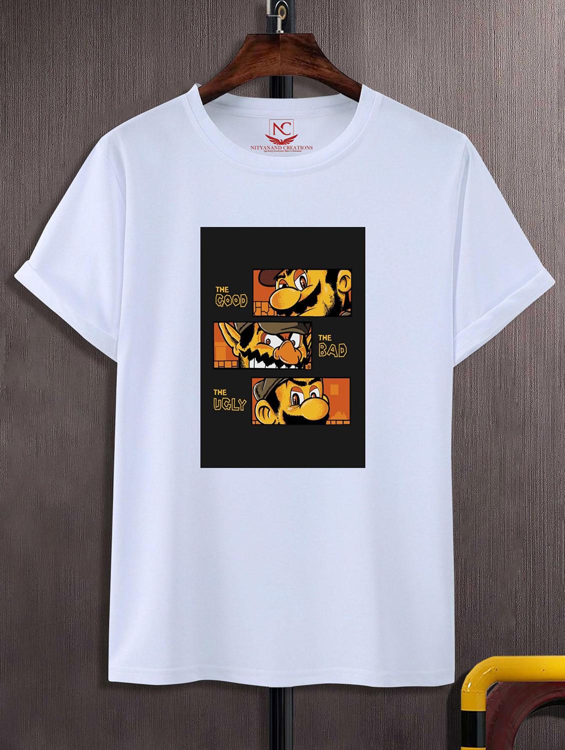 unisex white graphic printed t-shirt - 20843892 - Zoom Image - 0