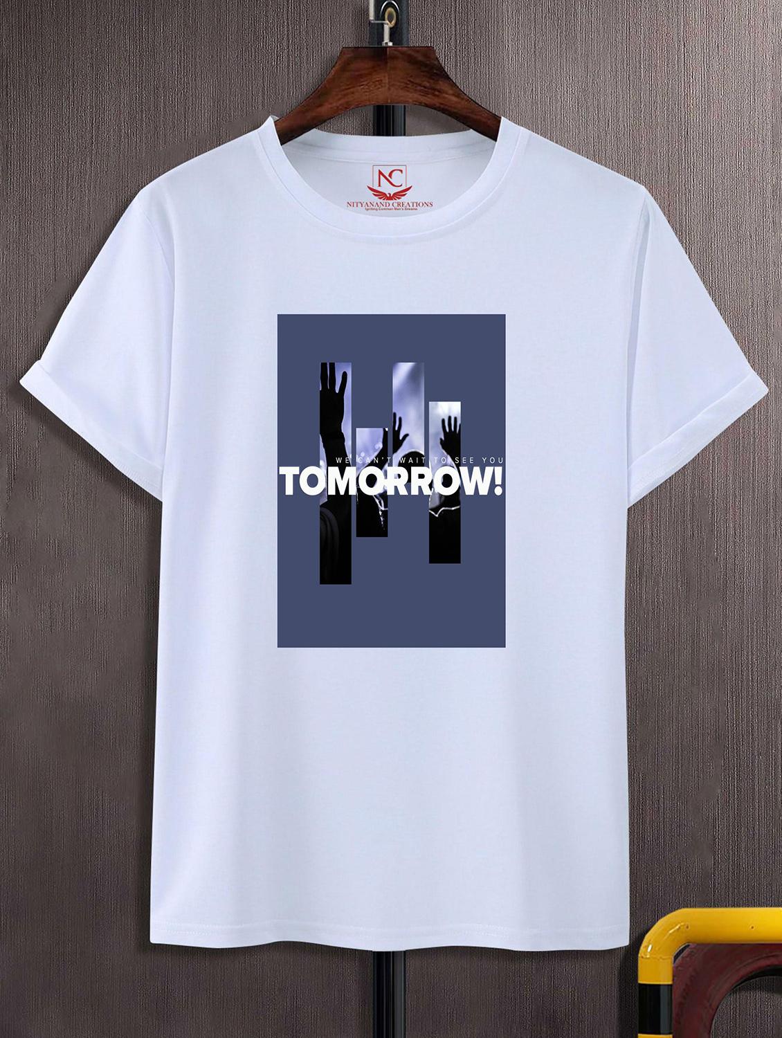 unisex white graphic printed t-shirt - 20843906 -  Zoom Image - 0