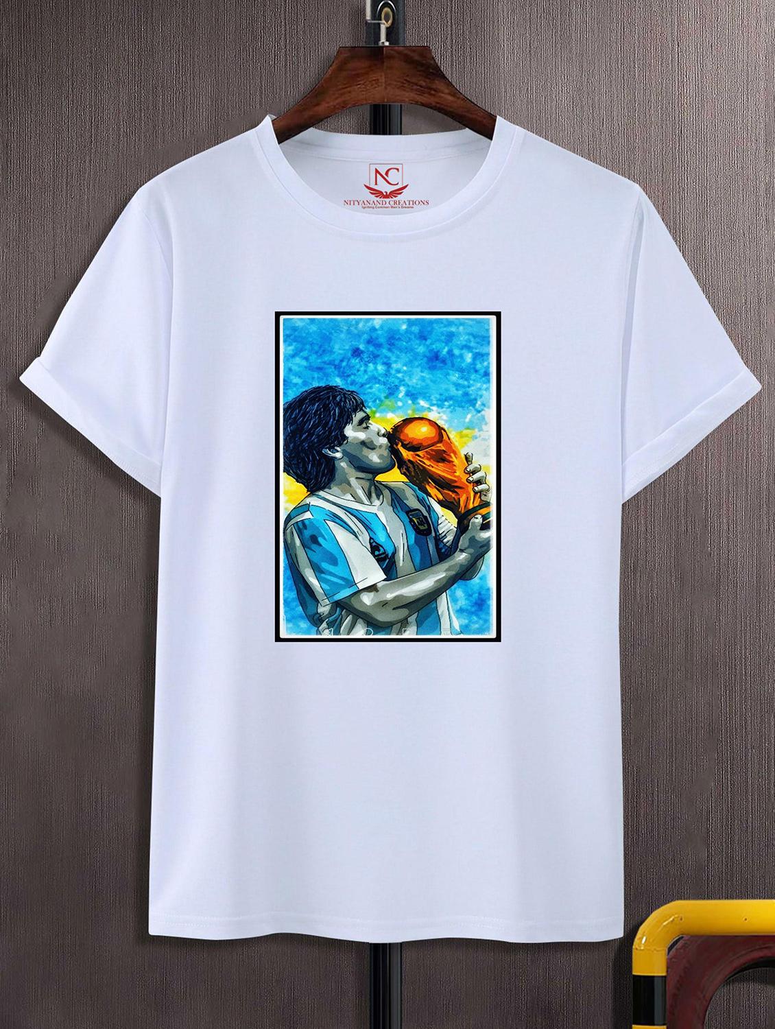unisex white graphic printed t-shirt - 20843922 - Zoom Image - 0