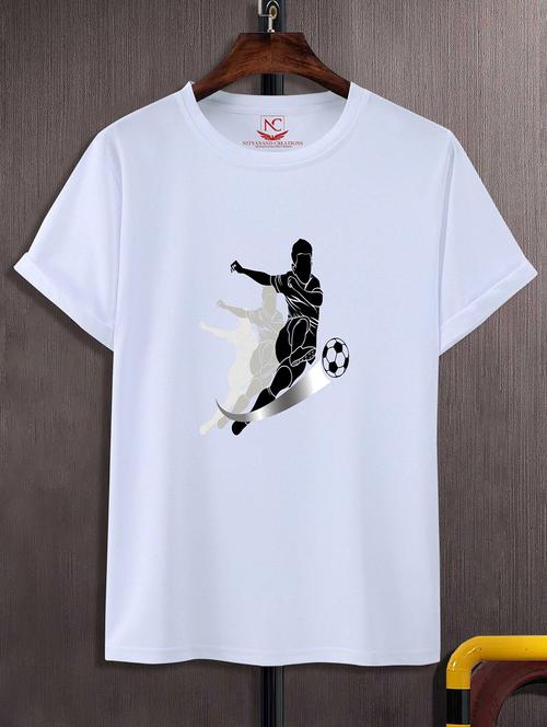 unisex white graphic printed t-shirt - 20843938 - Standard Image - 0