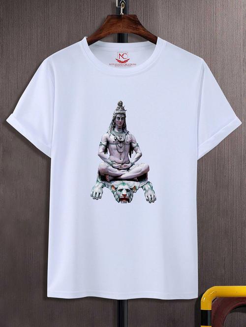 unisex white graphic printed t-shirt - 20843983 - Standard Image - 0