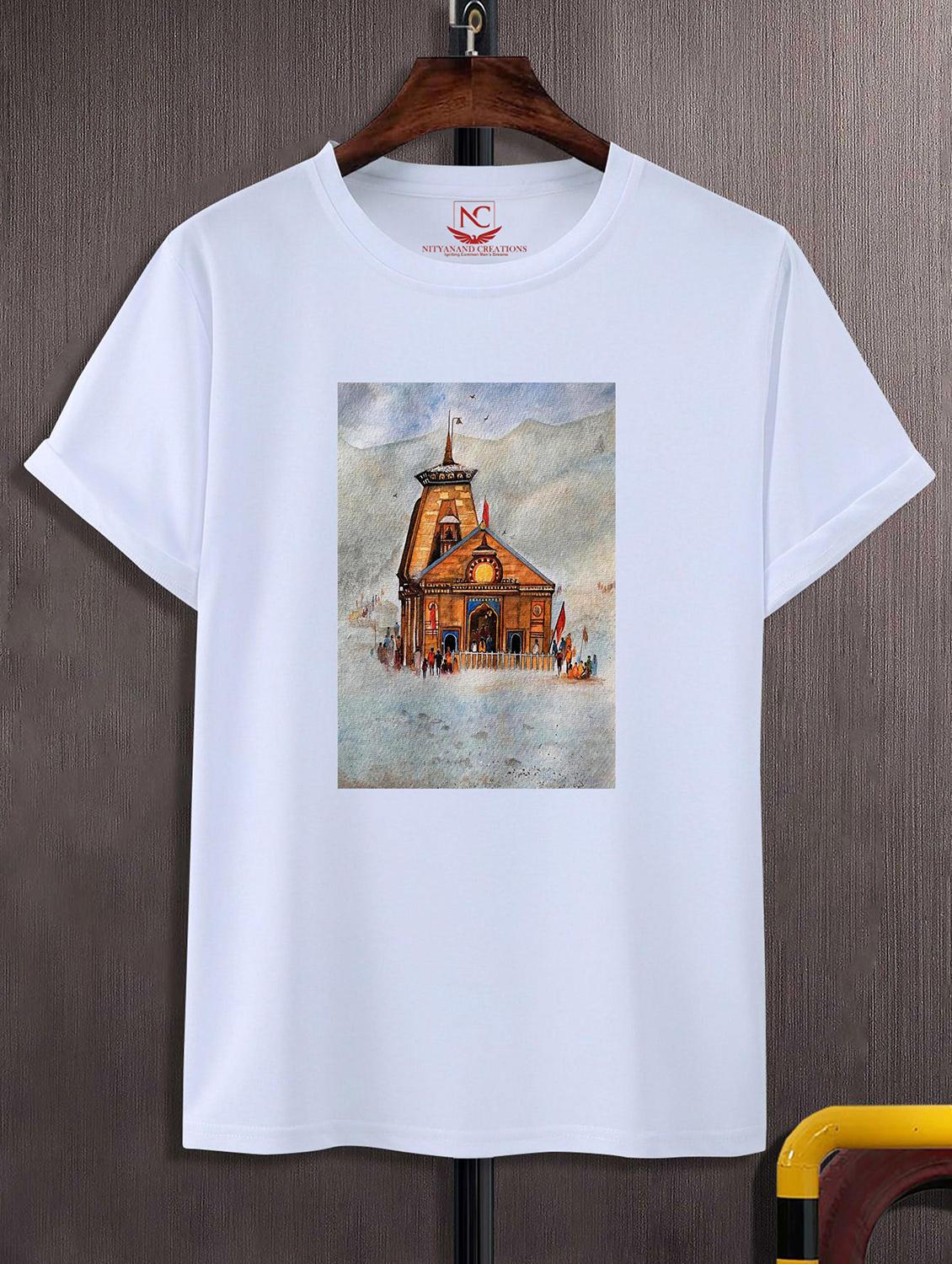 unisex white graphic printed t-shirt - 20844017 -  Zoom Image - 0