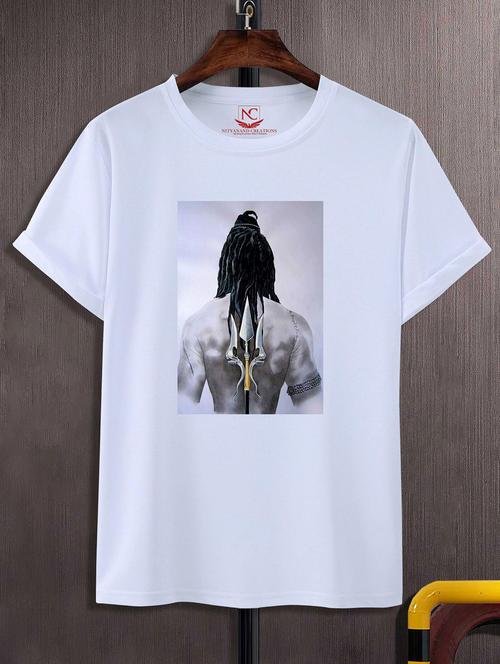 unisex white graphic printed t-shirt - 20844074 - Standard Image - 0