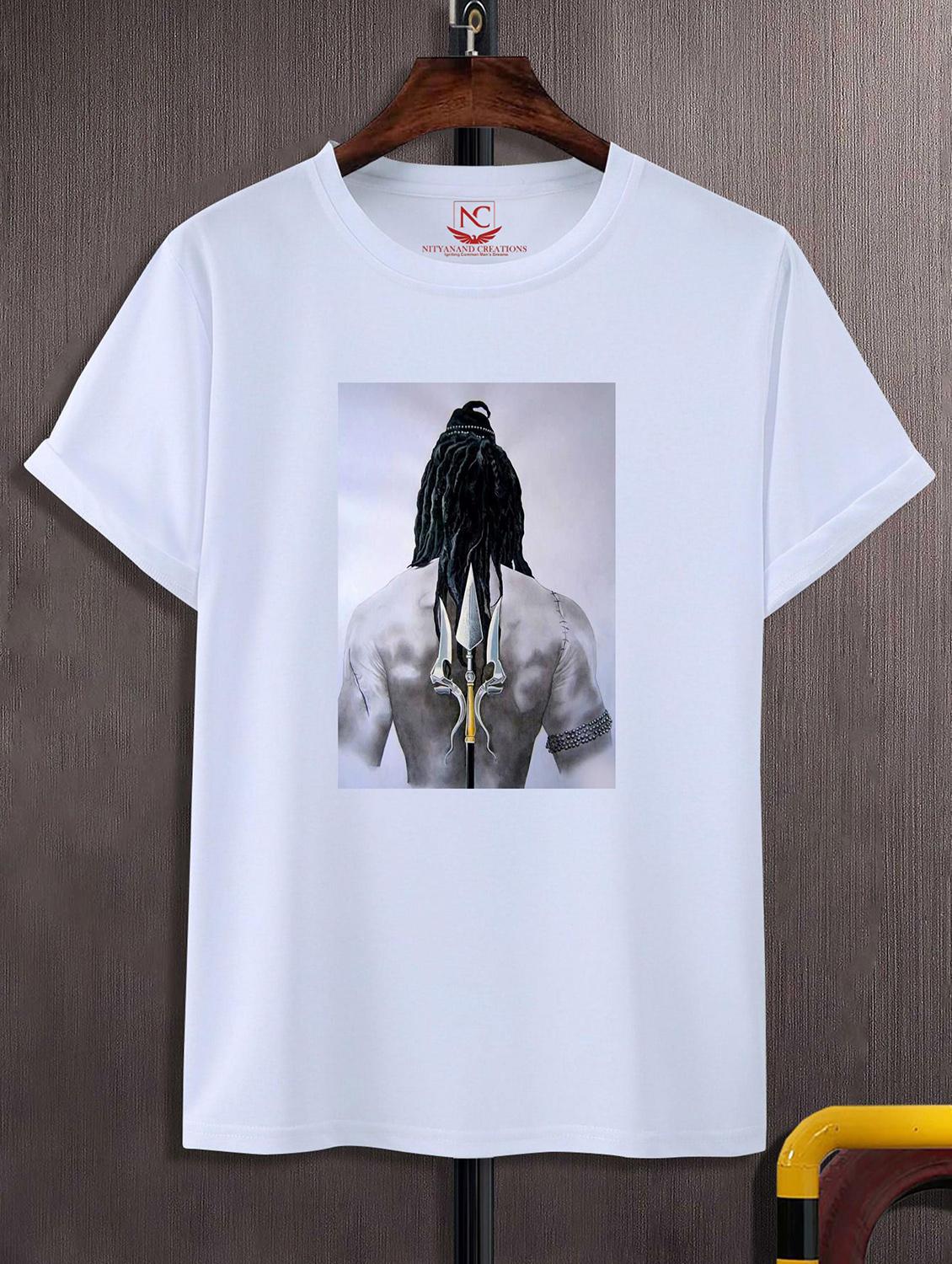 unisex white graphic printed t-shirt - 20844074 - Zoom Image - 0
