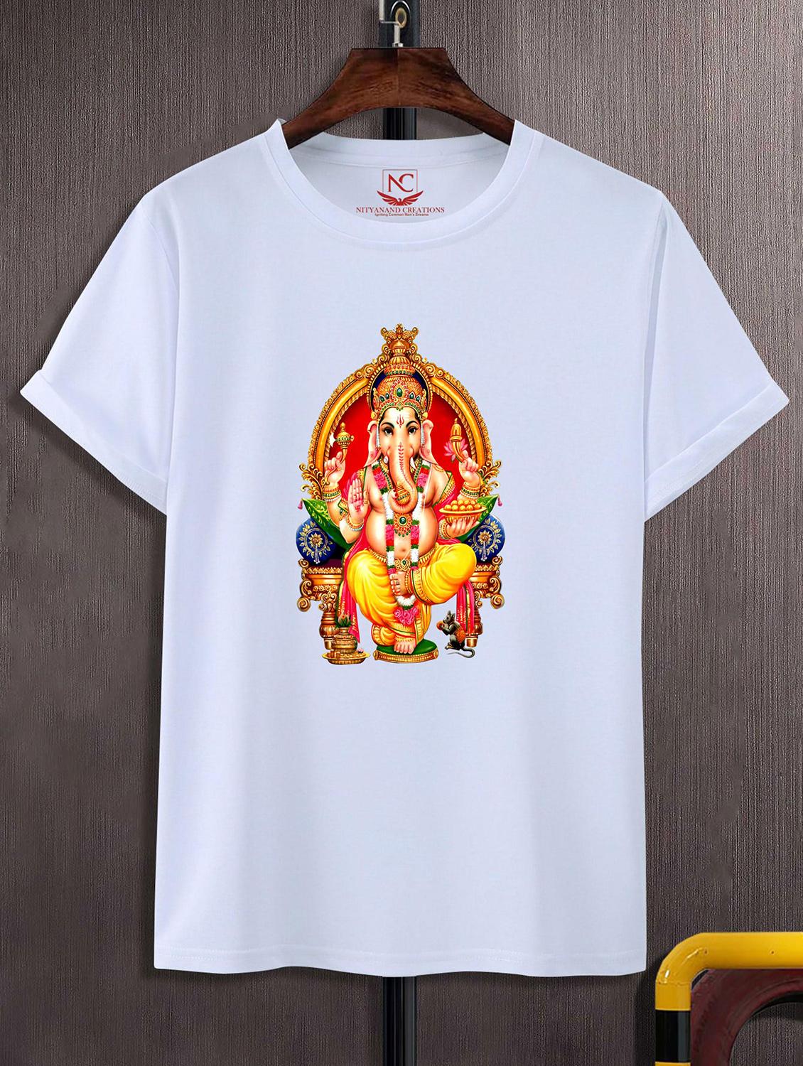 unisex white graphic printed t-shirt - 20844080 - Zoom Image - 0