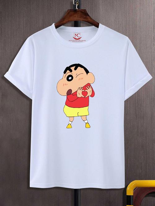 unisex white graphic printed t-shirt - 20844190 - Standard Image - 0