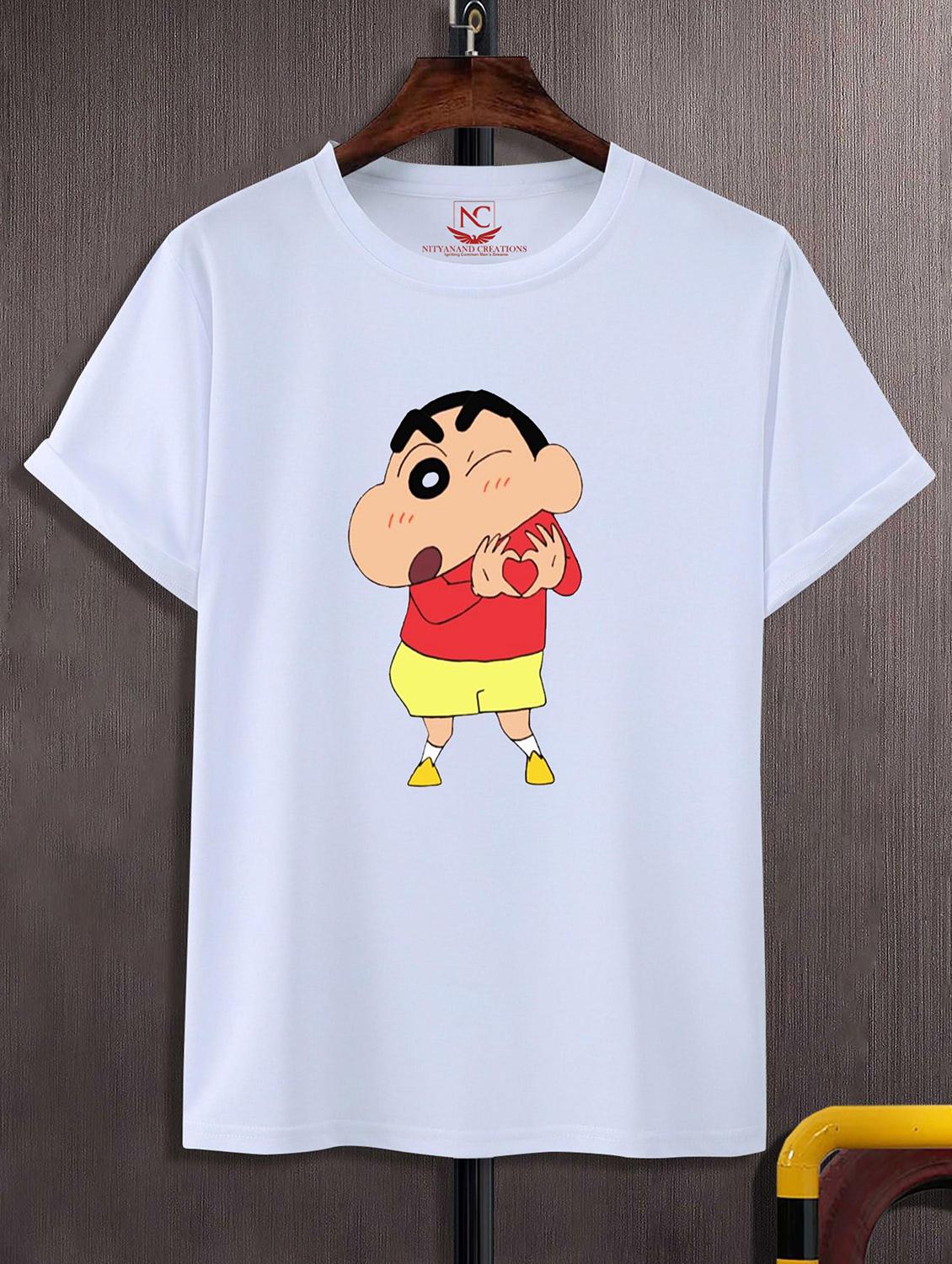 unisex white graphic printed t-shirt - 20844190 - Zoom Image - 0