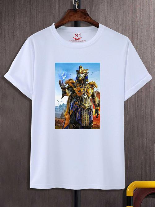 unisex white graphic printed t-shirt - 20844207 -  Standard Image - 0
