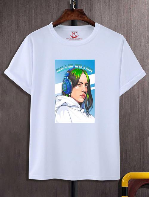 unisex white graphic printed t-shirt - 20844259 -  Standard Image - 0