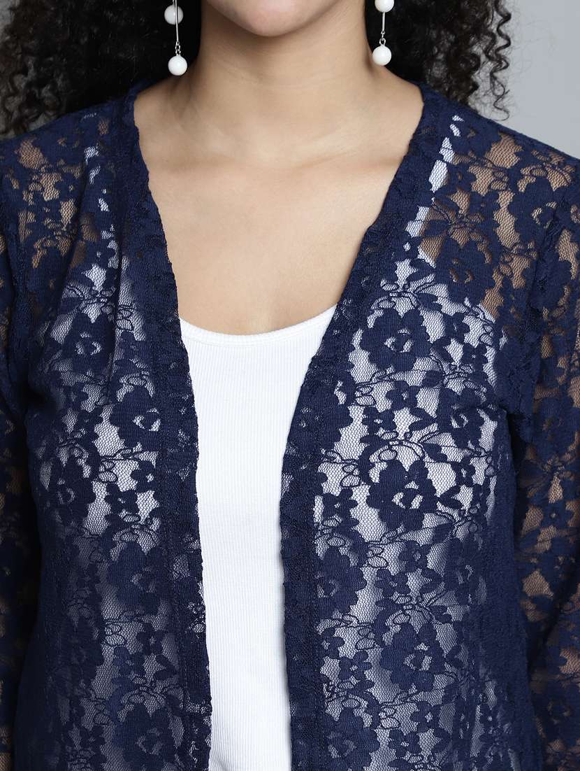 women self design net regular shrug - 20844427 -  Standard Image - 5