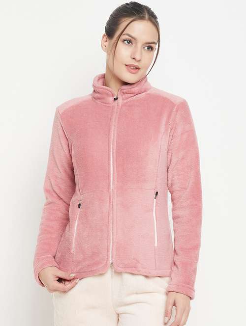 pink fleece plain sweatshirt - 20844486 -  Standard Image - 0