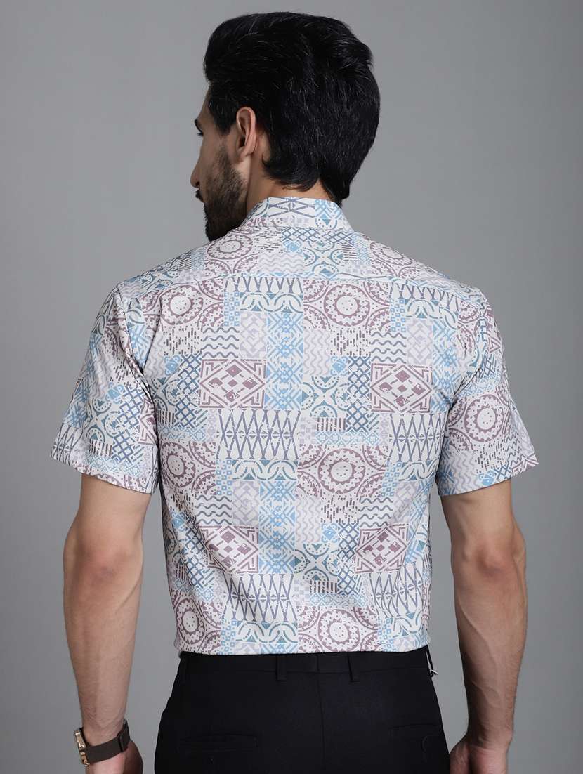 beige cotton formal shirt - 20844680 -  Standard Image - 3