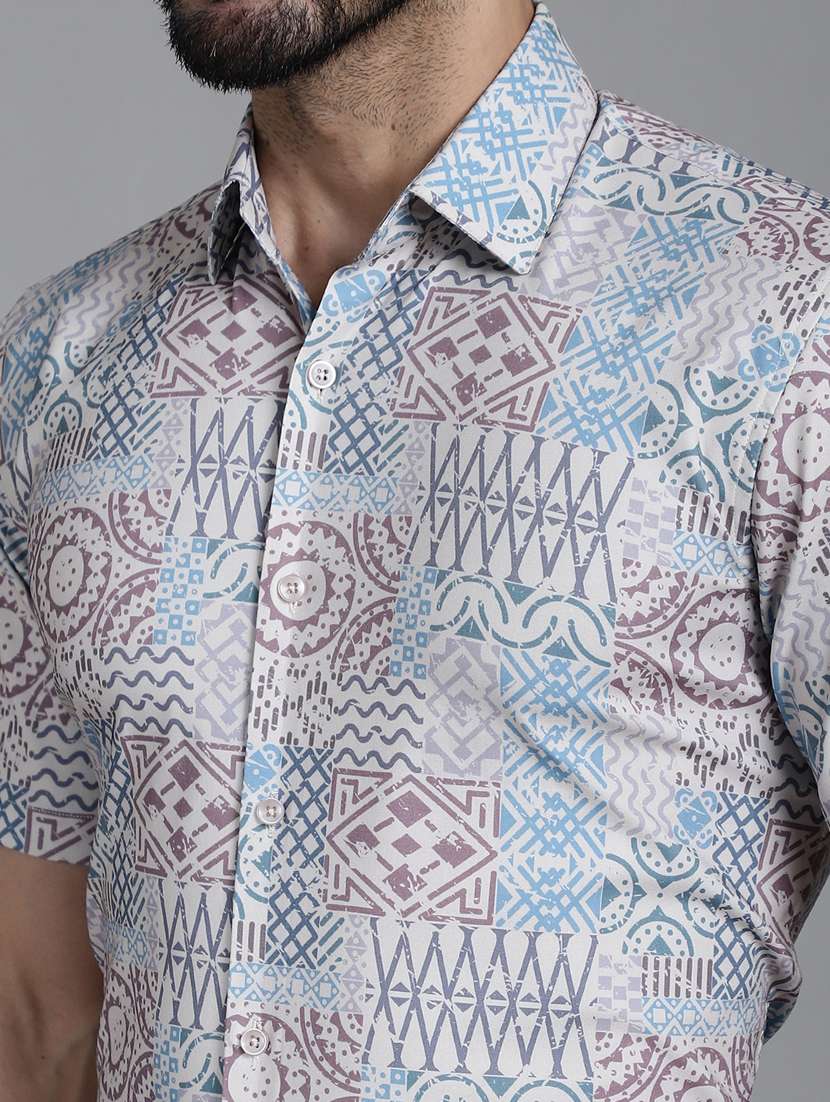 beige cotton formal shirt - 20844680 -  Standard Image - 5