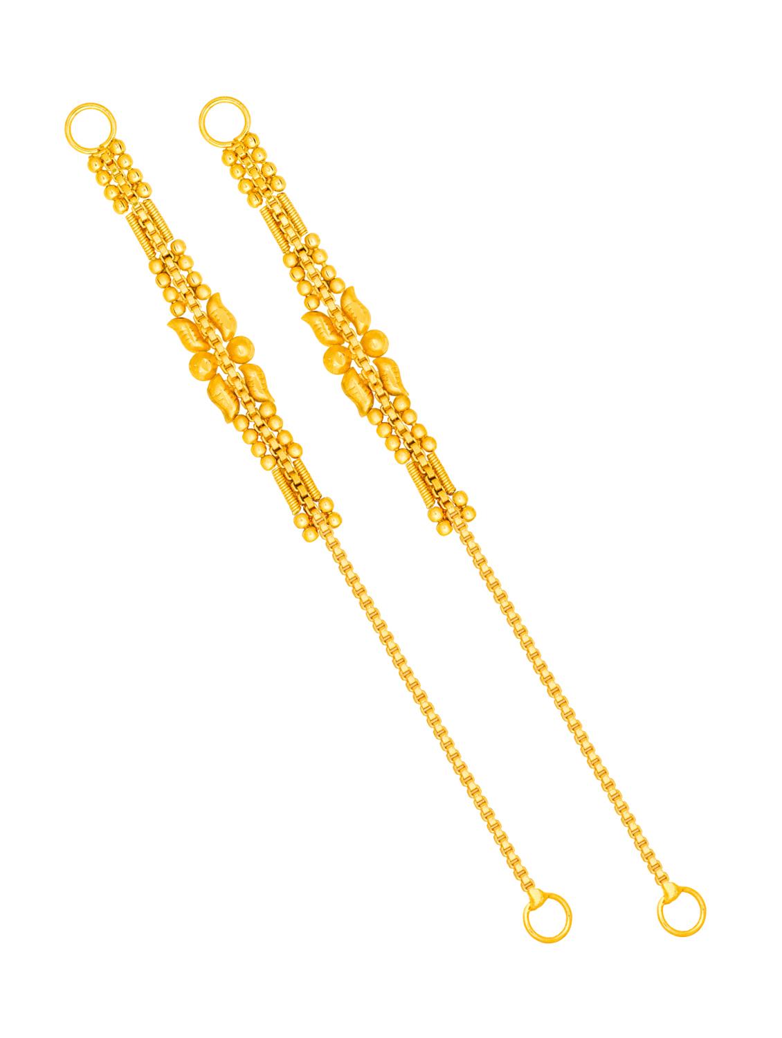 gold brass earcuff earrings - 20844695 - Standard Image - 3