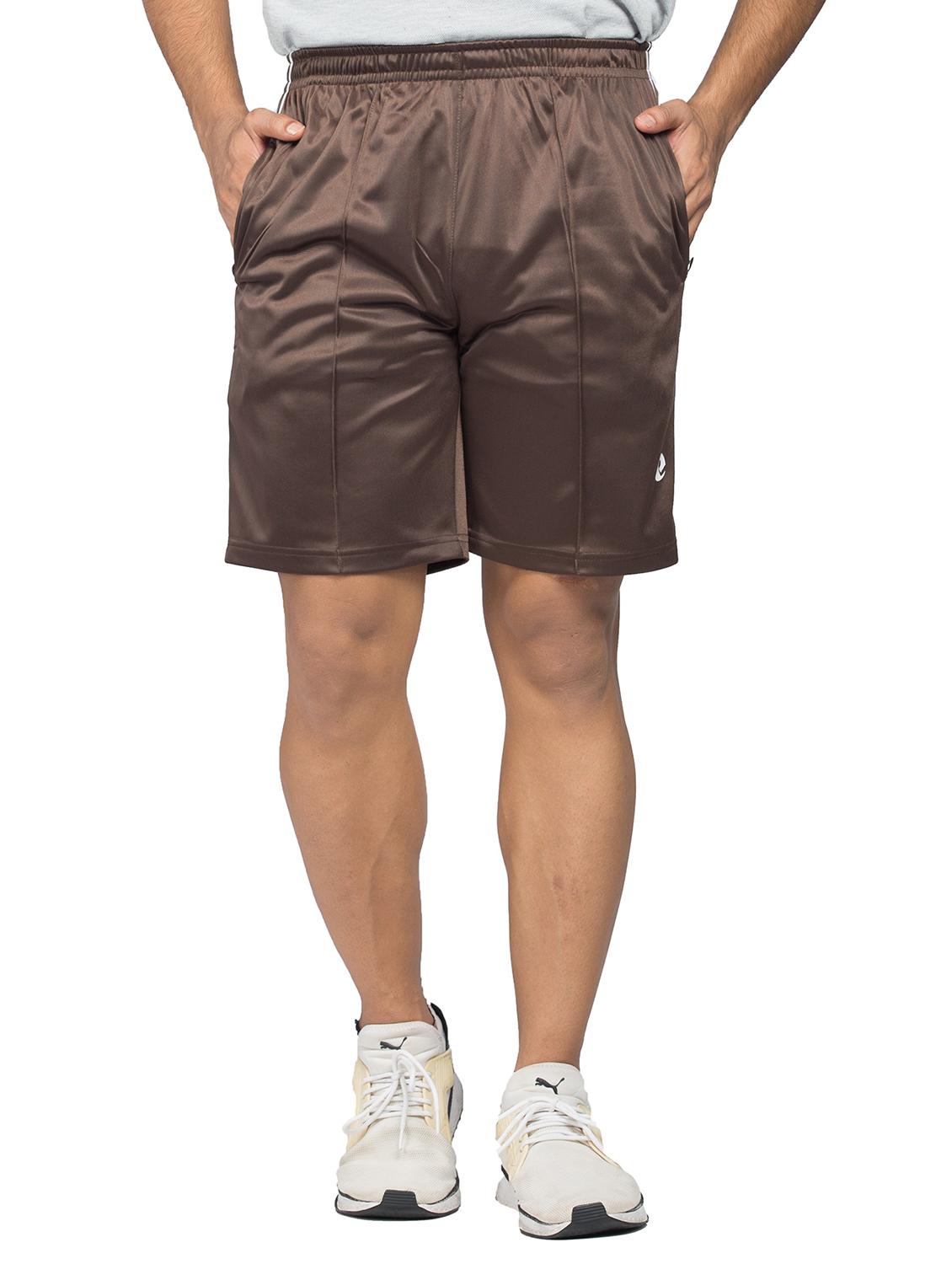 coffee brown polyester regular short - 20845146 - Zoom Image - 0