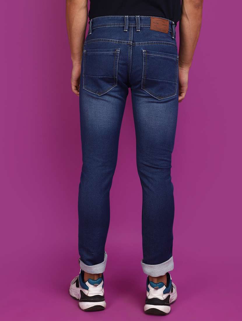 men mid rise washed denim jeans - 20846397 -  Standard Image - 3