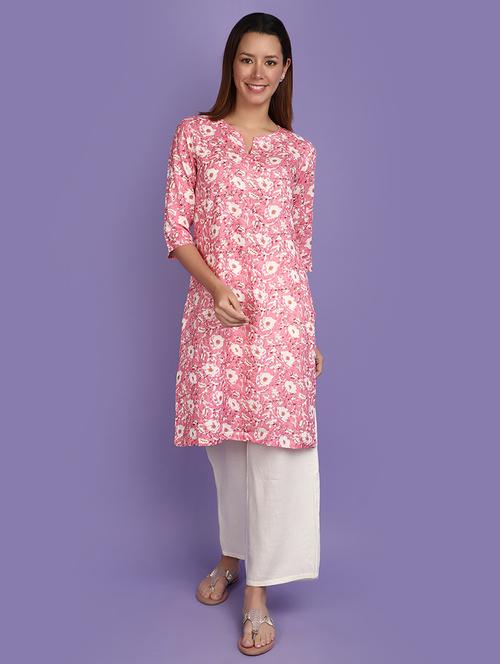 women printed kurta palazzo set set - 20846487 - Standard Image - 0