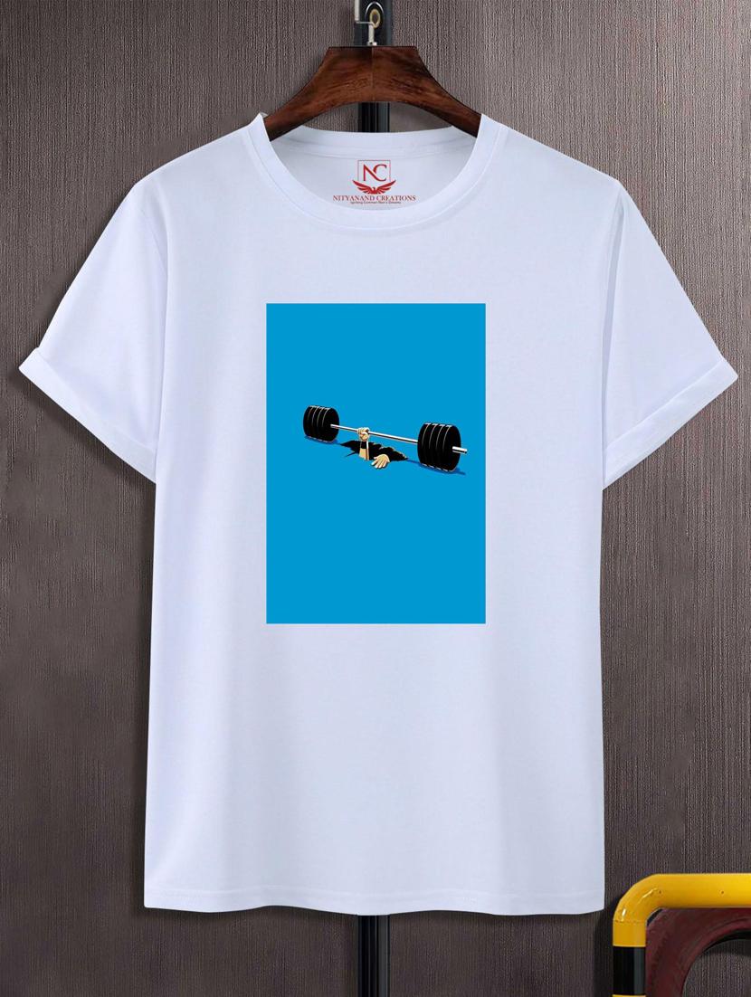 unisex white graphic printed t-shirt - 20846610 - Zoom Image - 0
