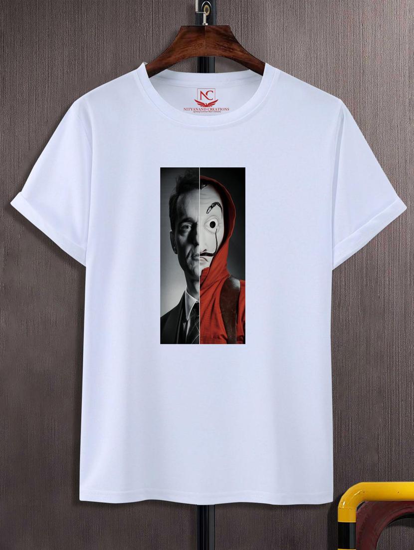 unisex white graphic printed t-shirt - 20846650 - Zoom Image - 0