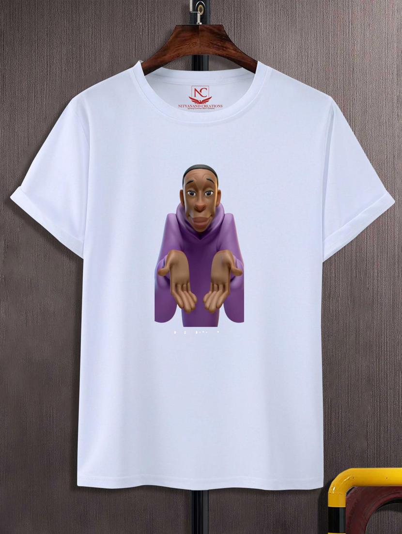 unisex white graphic printed t-shirt - 20846658 - Zoom Image - 0