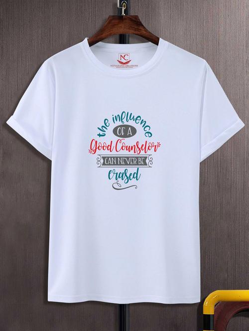unisex typographic print t-shirt - 20846779 -  Standard Image - 0