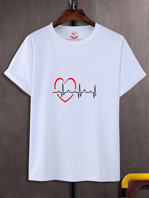 unisex printed round neck t-shirt - 20846786 - Standard Image - 0