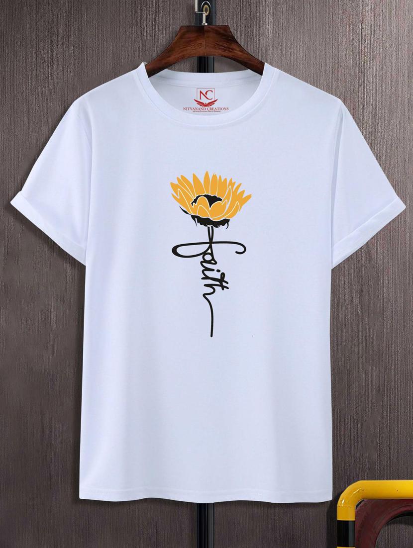 unisex white graphic printed t-shirt - 20846797 -  Zoom Image - 0