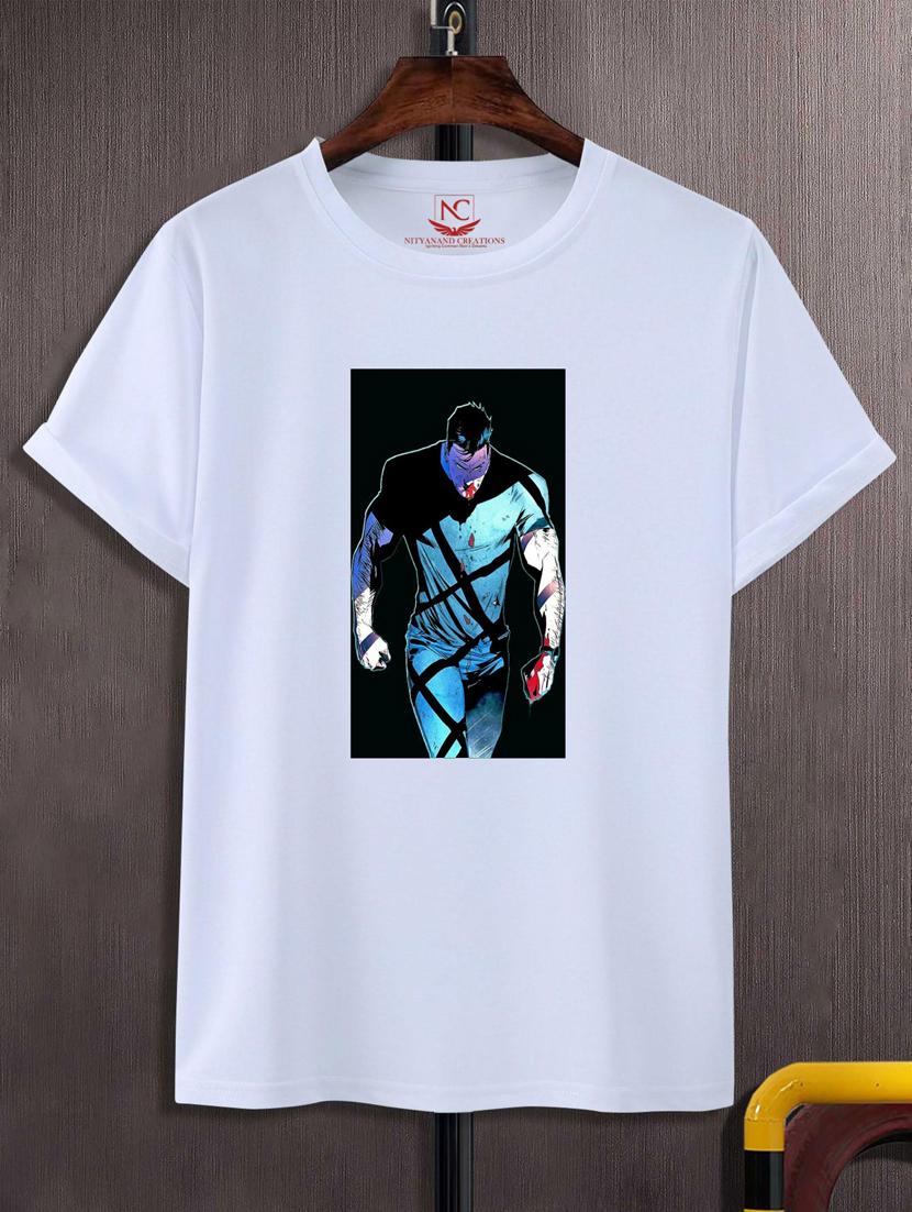 unisex white graphic printed t-shirt - 20846816 - Zoom Image - 0