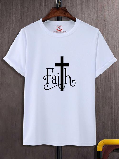 unisex typographic print t-shirt - 20846820 -  Standard Image - 0