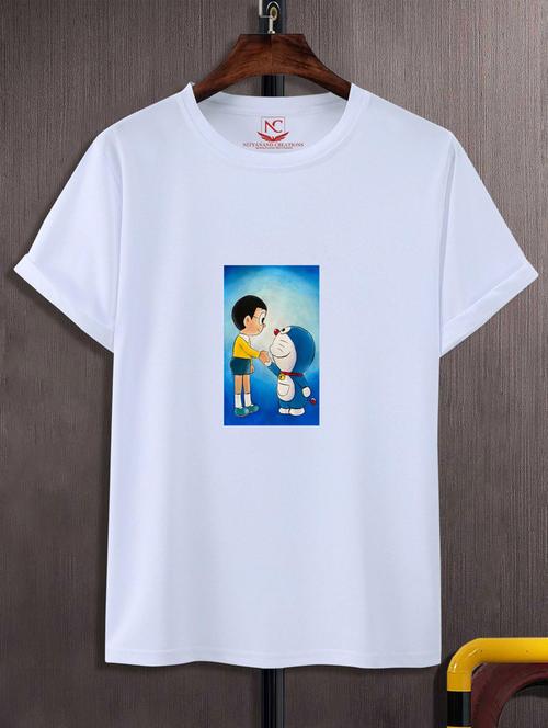 unisex white graphic printed t-shirt - 20846822 - Standard Image - 0