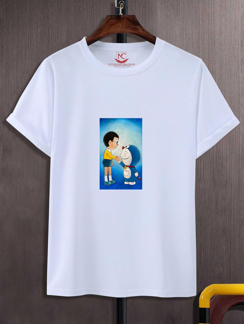 unisex white graphic printed t-shirt - 20846822 - Zoom Image - 0