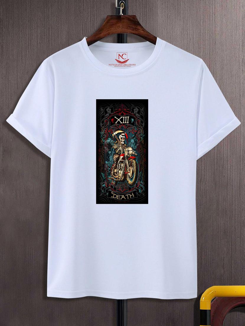 unisex white graphic printed t-shirt - 20846877 -  Zoom Image - 0